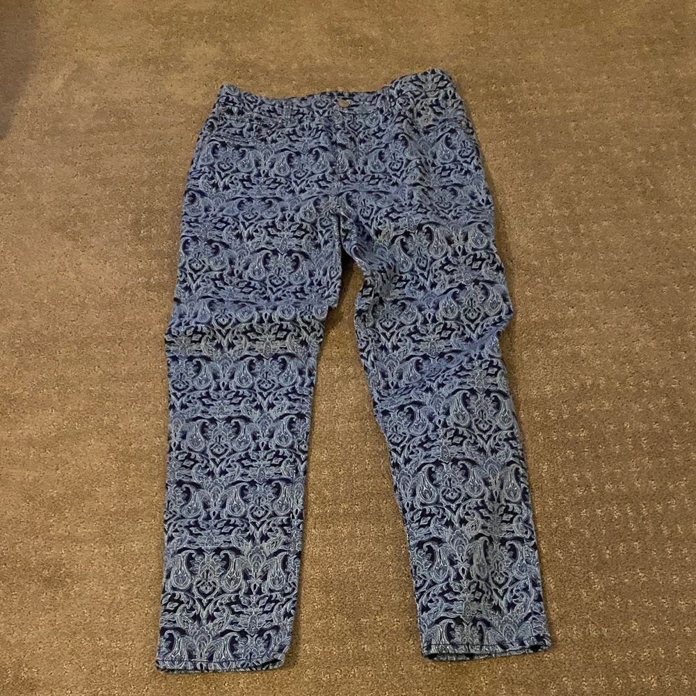 Chico's Blue Patterned Pants